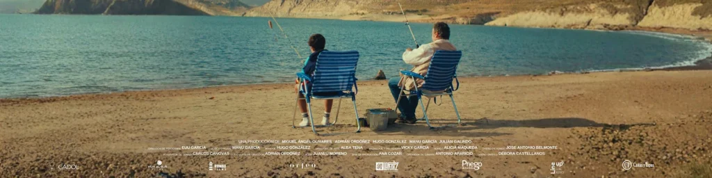 Fernando Cayo y Xavi Pastor en la portada del cortometraje A las ocho en casa