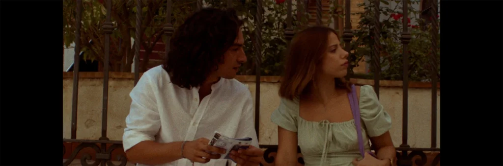 Ana de Alva y Paulo Braz en la portada del cortometraje Calle San Agustín