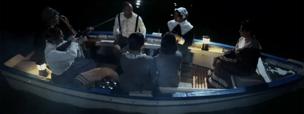 Reparto del cortometraje Devalar en una escena grupal